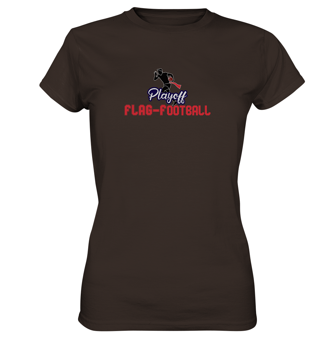 Playoff Flag Football  Men red - Ladies Premium Shirt
