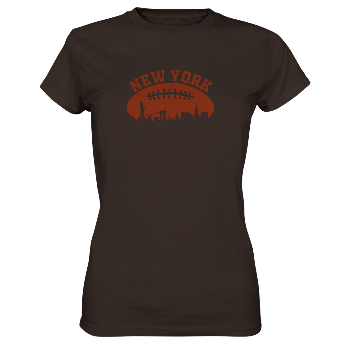 New York Football Silhoutte  - Ladies Premium Shirt