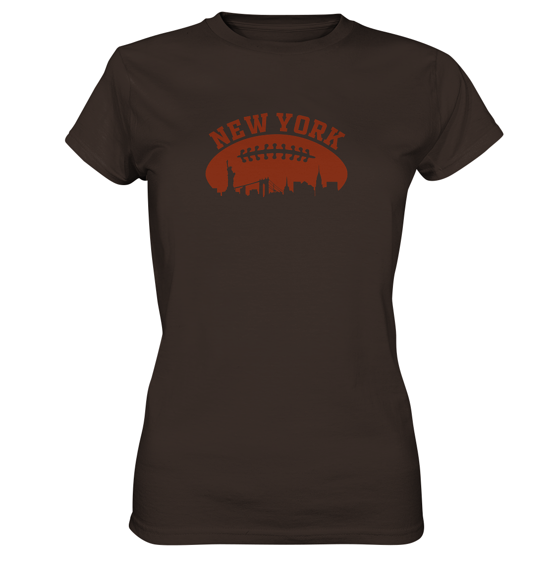 New York Football Silhoutte  - Ladies Premium Shirt