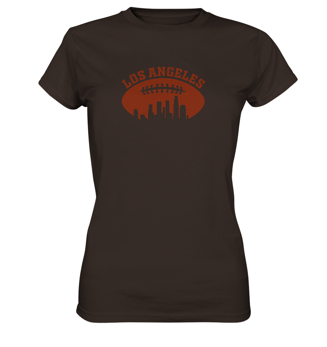 Los Angeles Football Silhouette - Ladies Premium Shirt