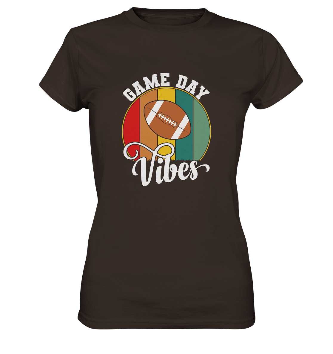 Game Day Vibes White - Ladies Premium Shirt