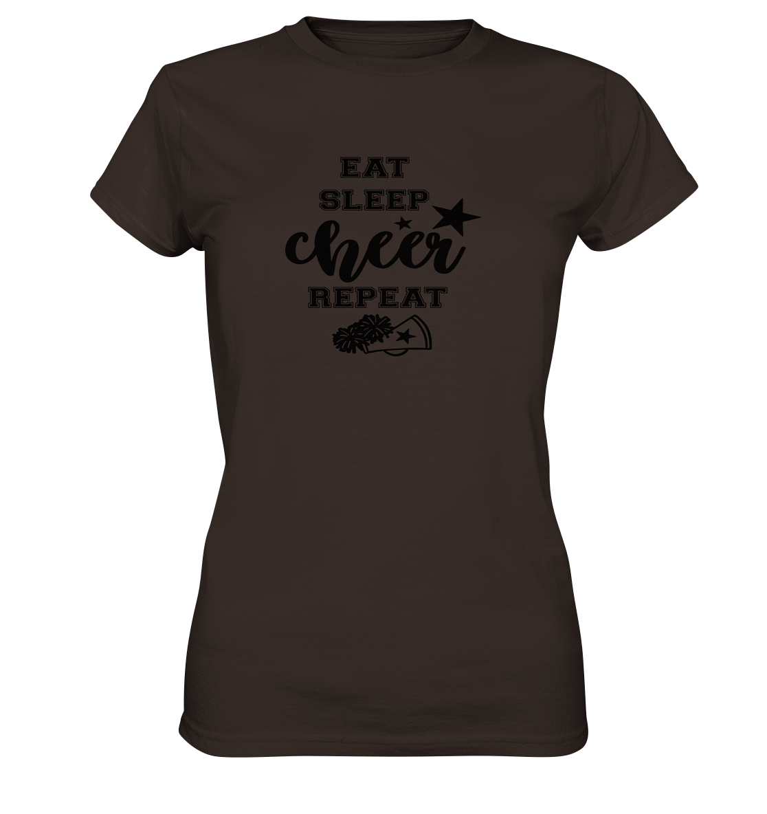 Eat Sleep Cheer Repeat - Ladies Premium Shirt