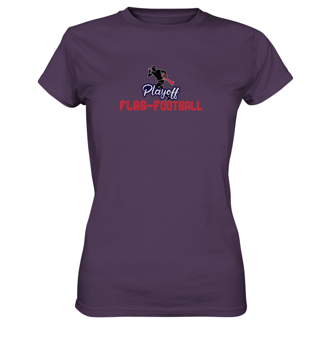 Playoff Flag Football  Men red - Ladies Premium Shirt