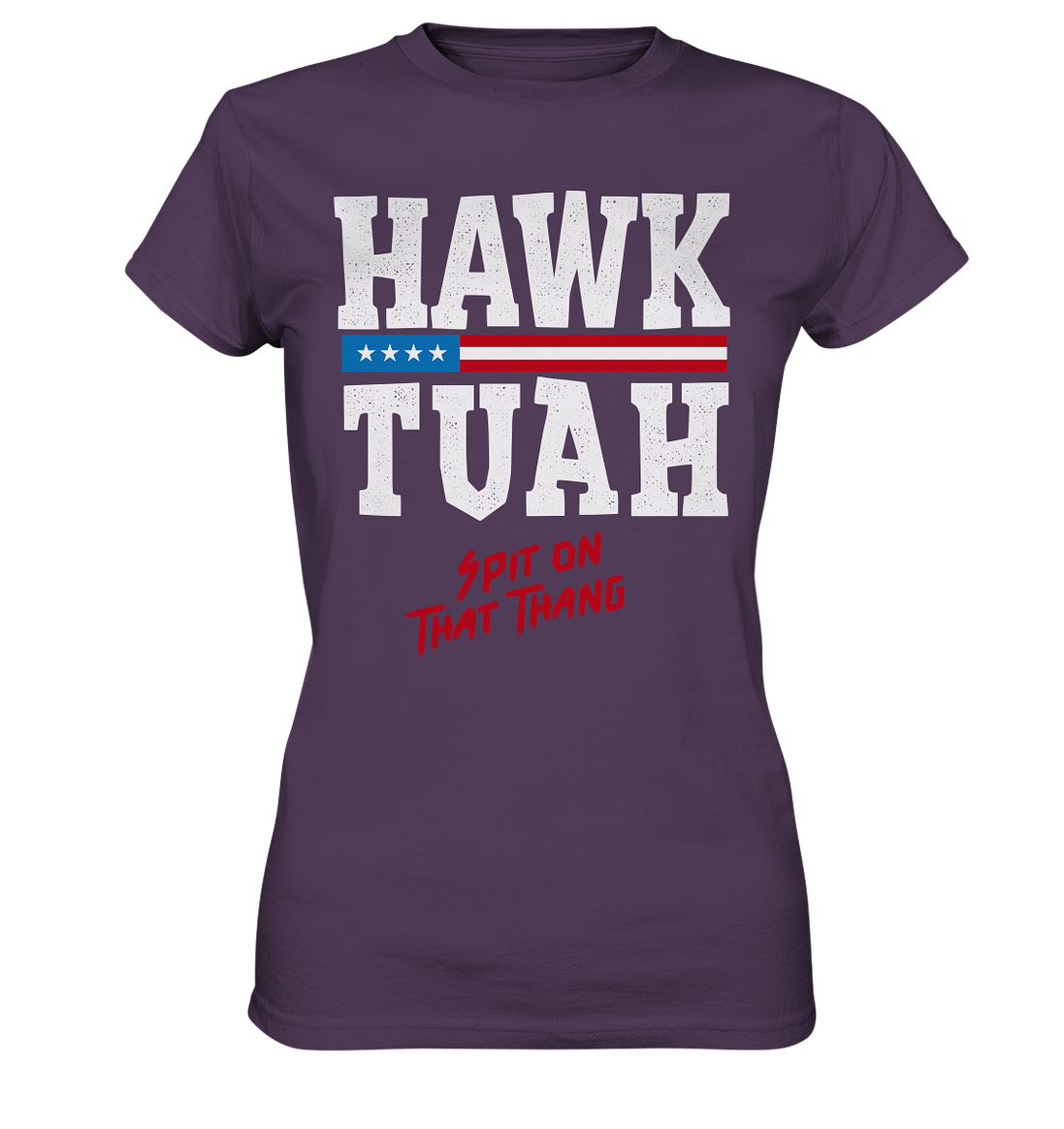 Hawk Tuah White  - Ladies Premium Shirt
