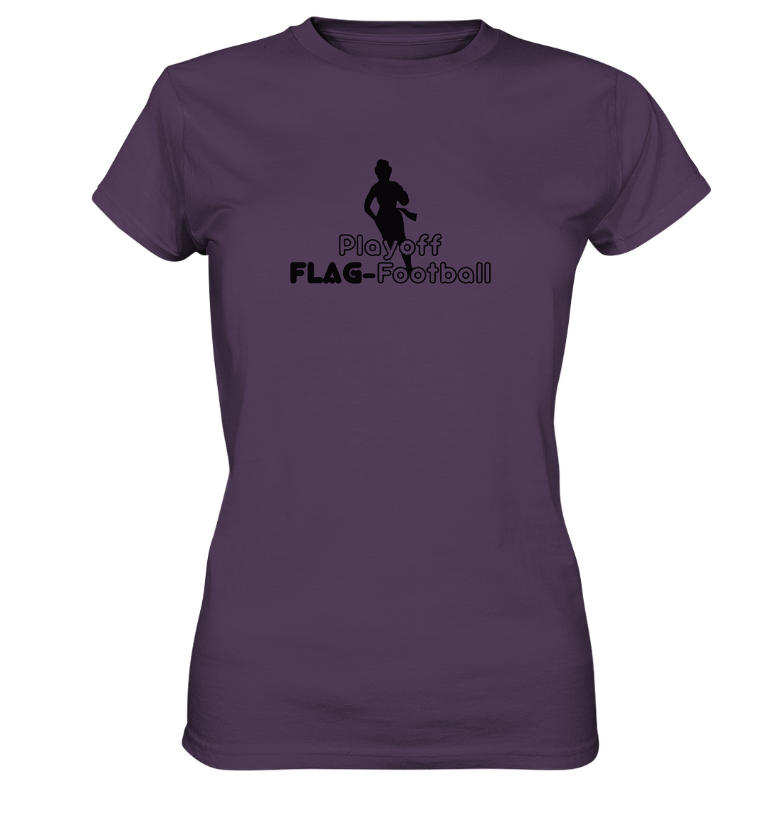 Playoff Flag Football  Women black  - Ladies Premium Shirt