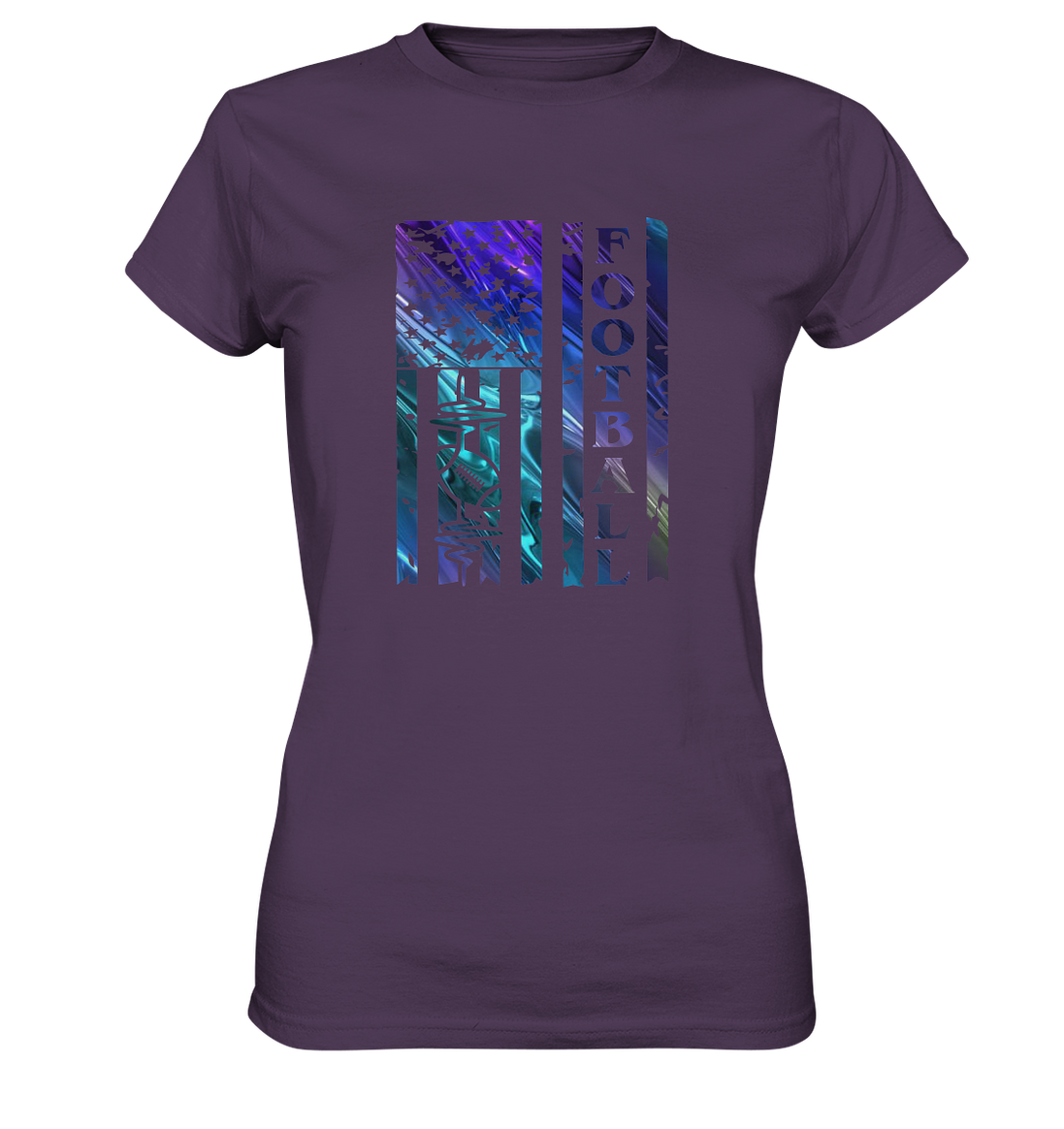 USA Football Flag  - Ladies Premium Shirt