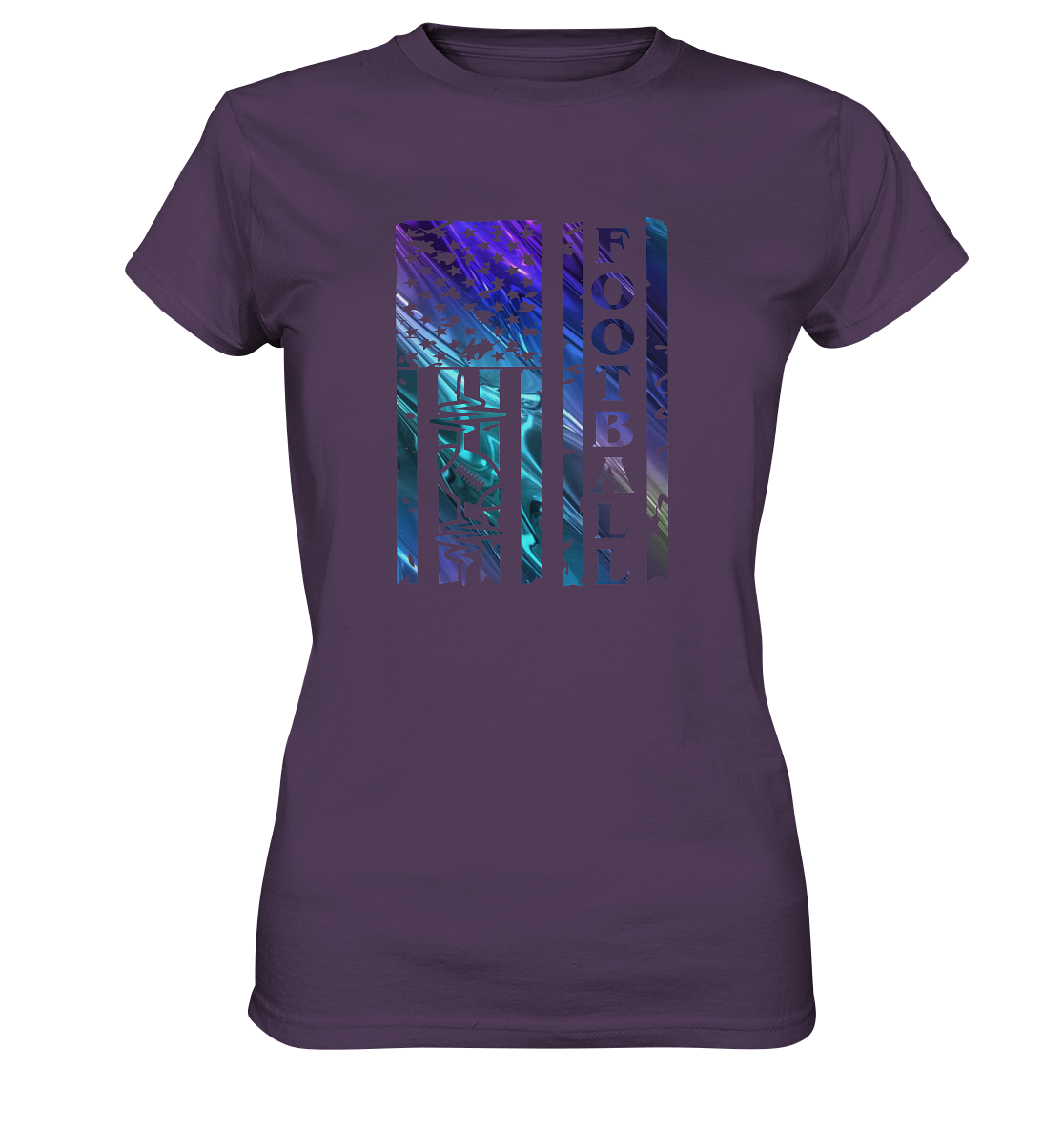 USA Football Flag  - Ladies Premium Shirt