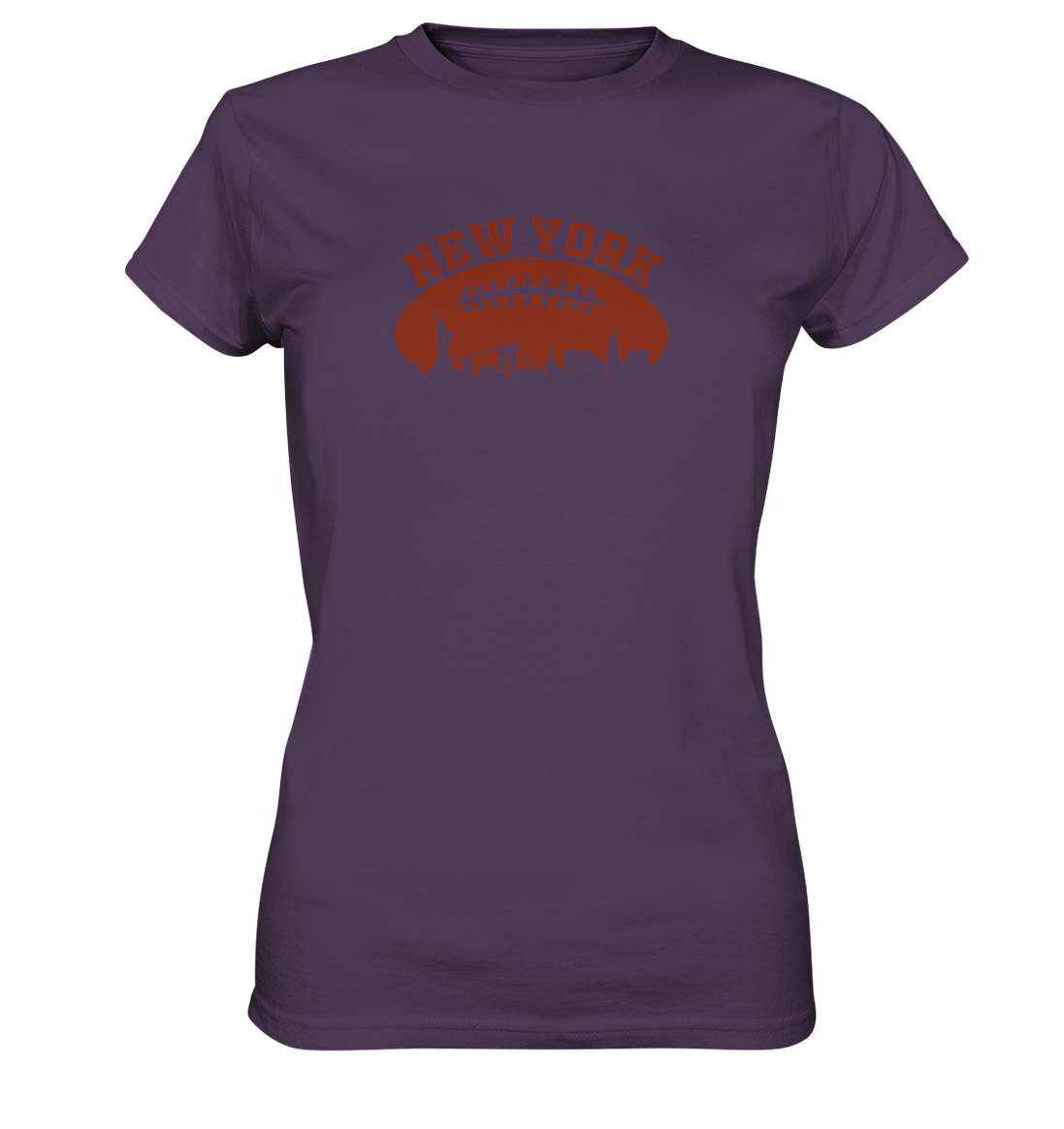 New York Football Silhoutte  - Ladies Premium Shirt