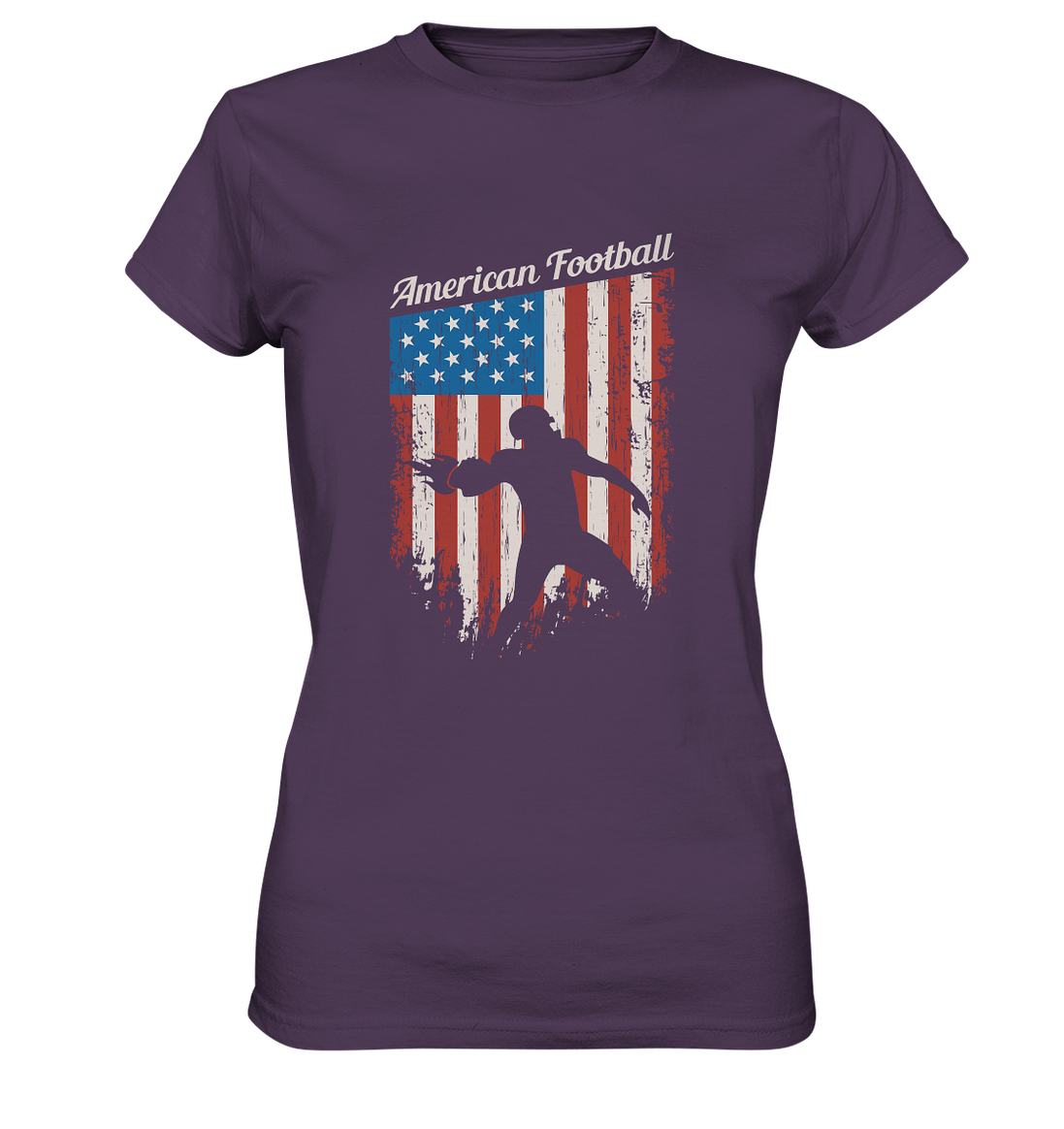 American Football Banner - Ladies Premium Shirt