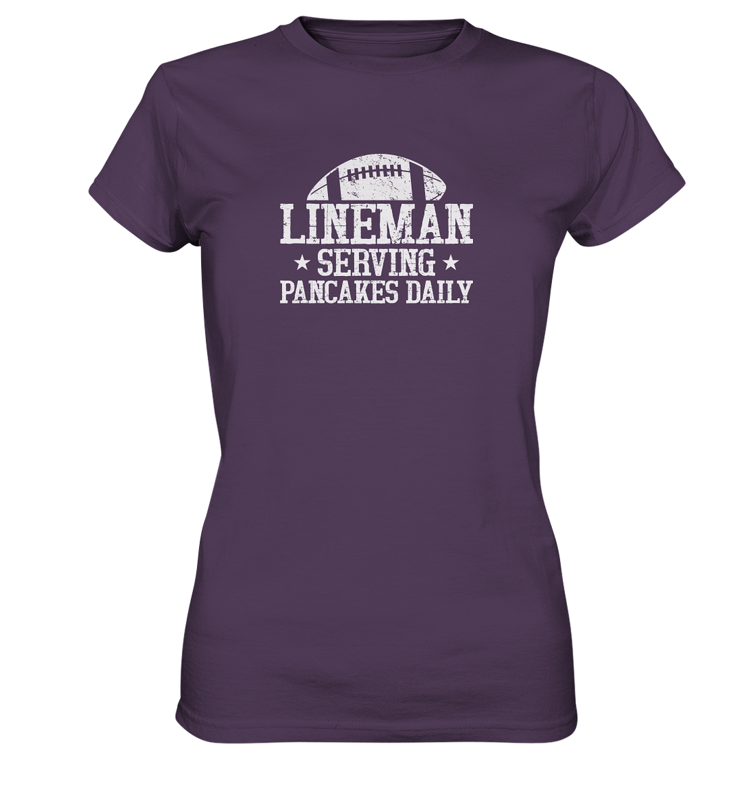 Lineman Serving Pancakes - Ladies Premium Shirt