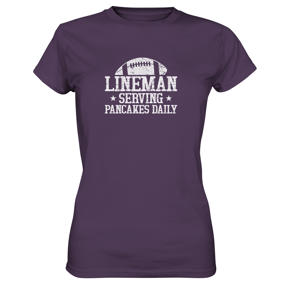 Lineman Serving Pancakes - Ladies Premium Shirt