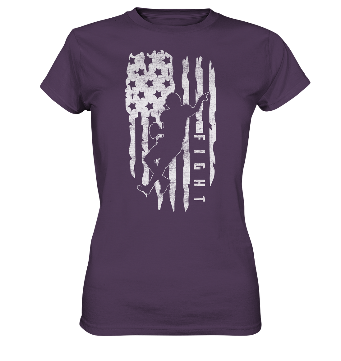 USA Flag Fight - Ladies Premium Shirt