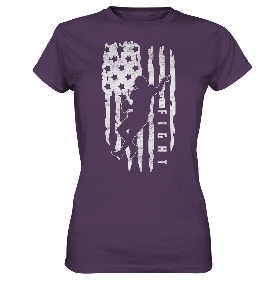 USA Flag Fight - Ladies Premium Shirt