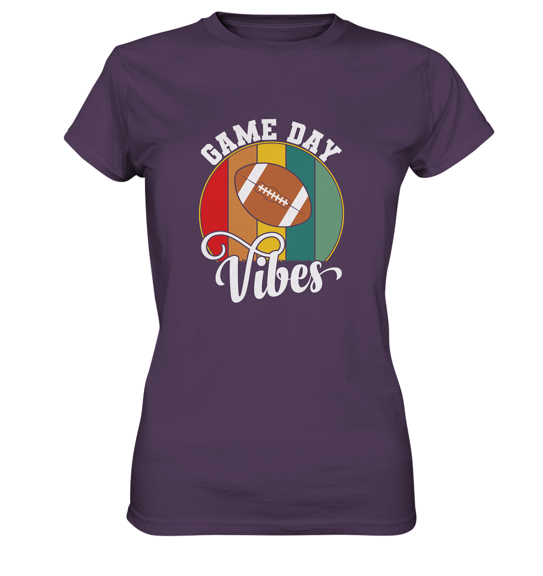 Game Day Vibes White - Ladies Premium Shirt