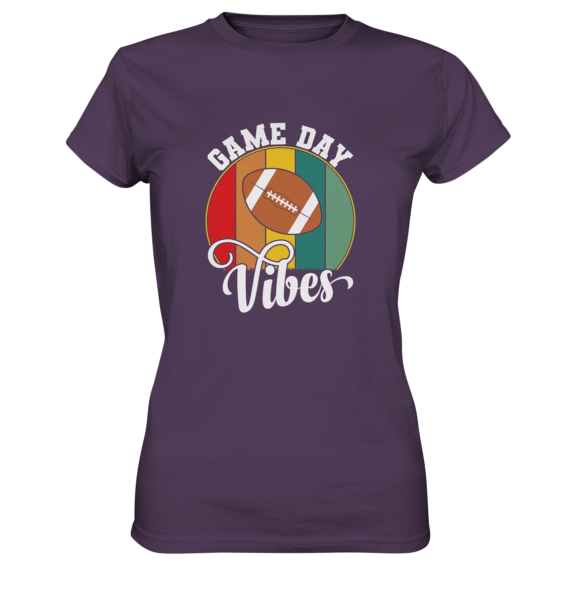 Game Day Vibes White - Ladies Premium Shirt
