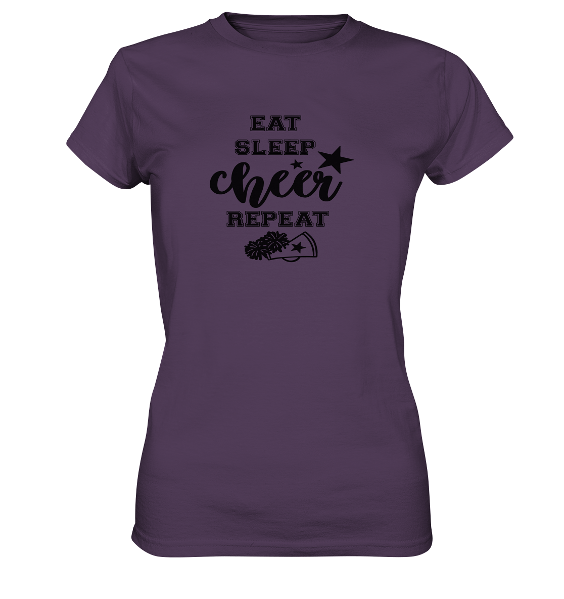 Eat Sleep Cheer Repeat - Ladies Premium Shirt