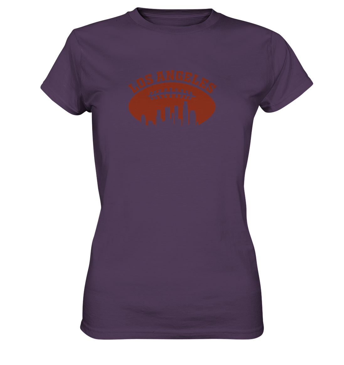 Los Angeles Football Silhouette - Ladies Premium Shirt