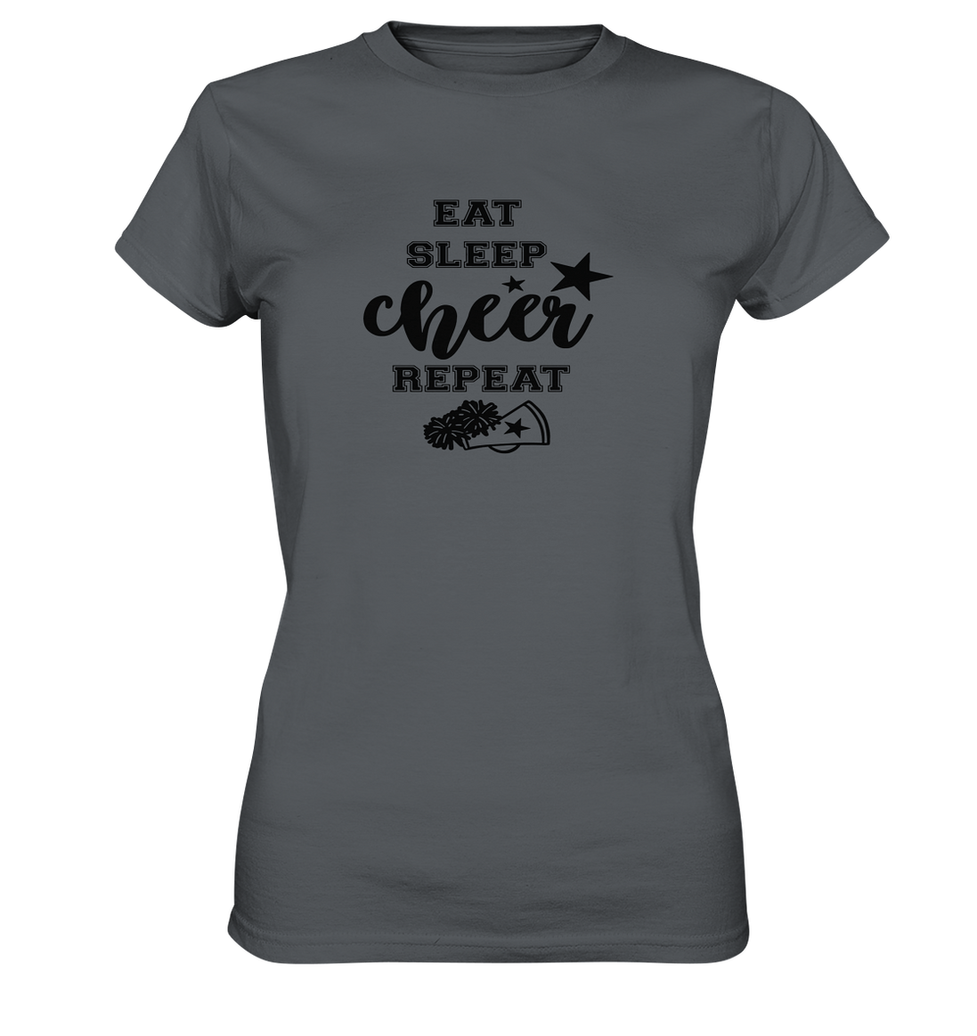 Eat Sleep Cheer Repeat - Ladies Premium Shirt