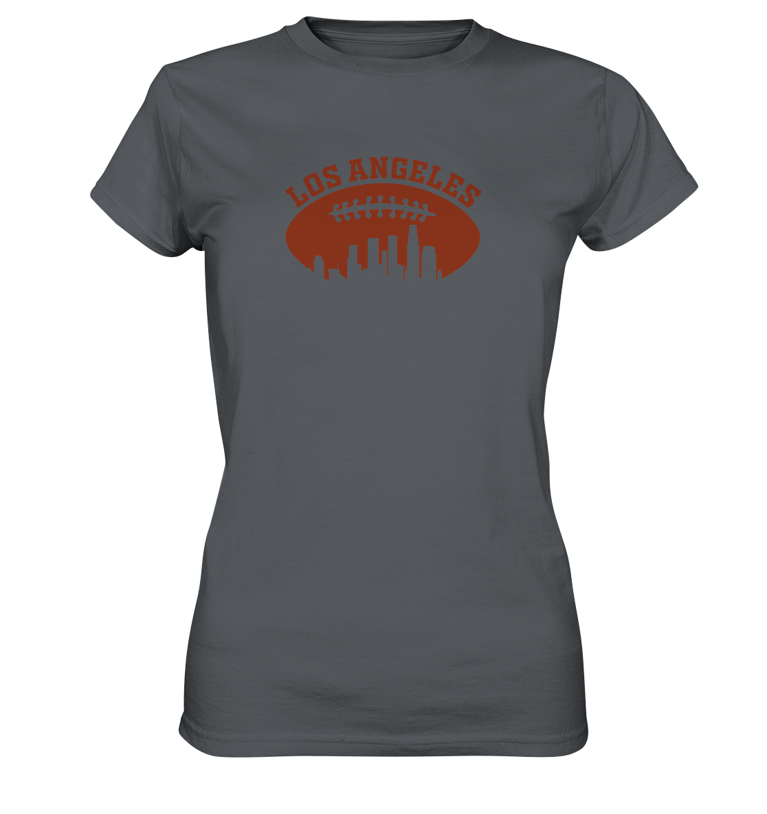 Los Angeles Football Silhouette - Ladies Premium Shirt