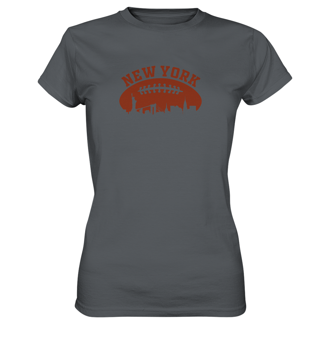 New York Football Silhoutte  - Ladies Premium Shirt