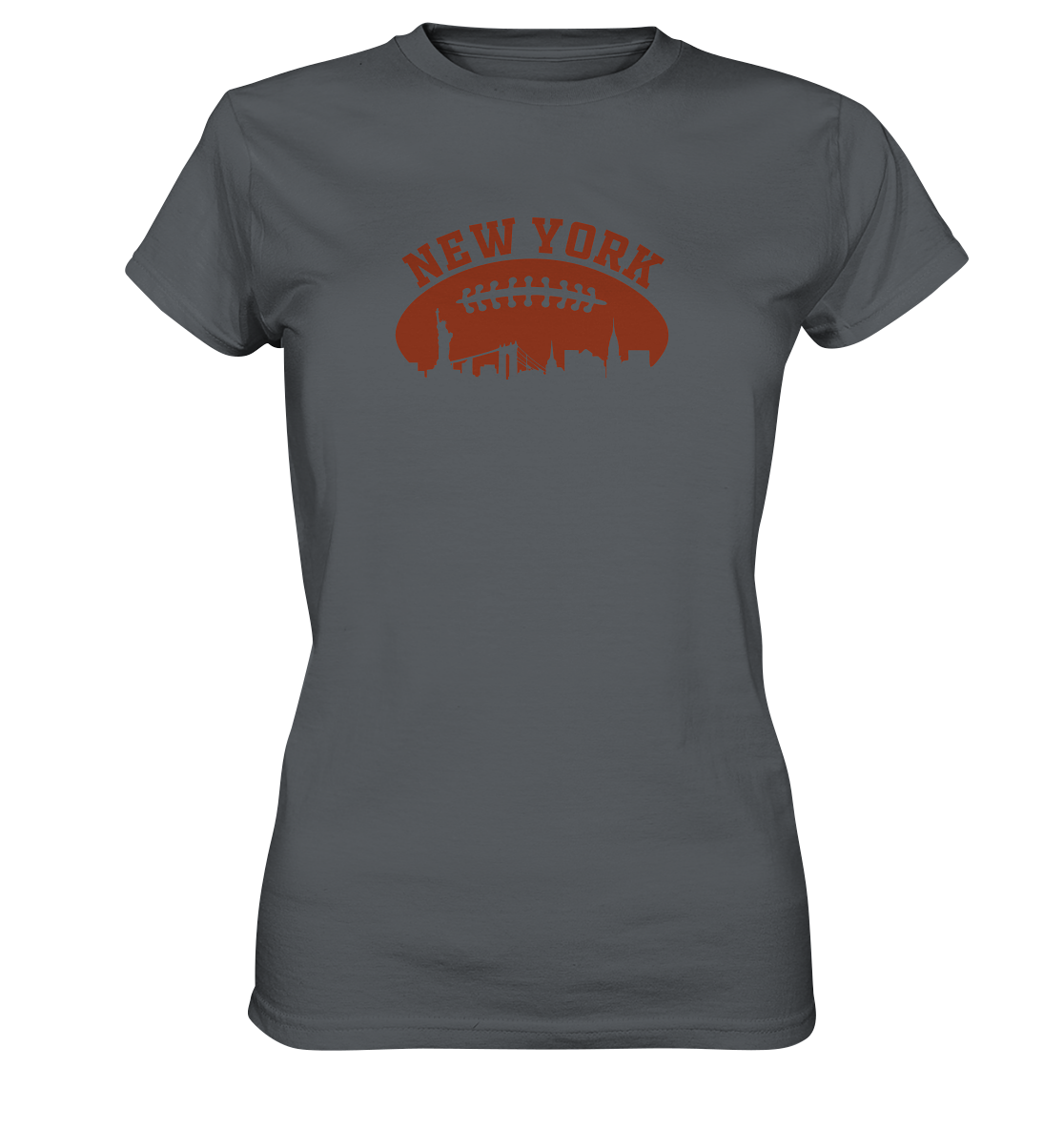 New York Football Silhoutte  - Ladies Premium Shirt