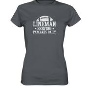 Lineman Serving Pancakes - Ladies Premium Shirt