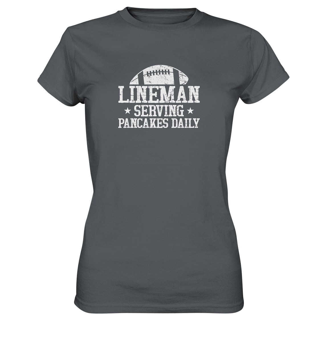 Lineman Serving Pancakes - Ladies Premium Shirt