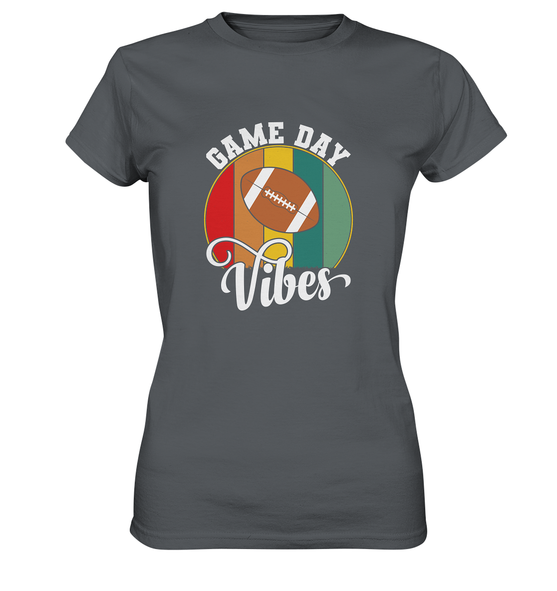 Game Day Vibes White - Ladies Premium Shirt