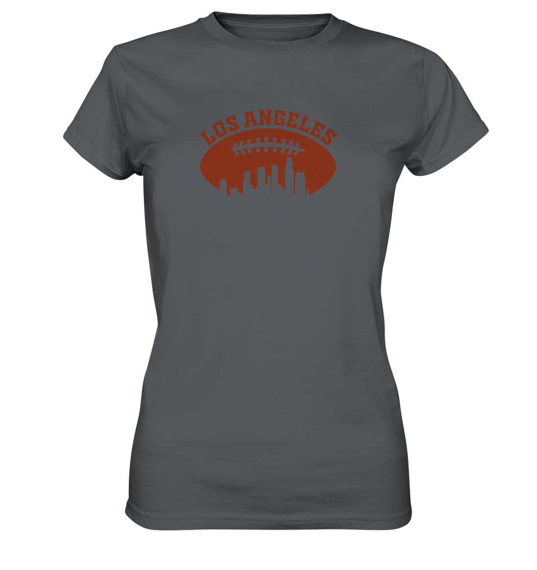 Los Angeles Football Silhouette - Ladies Premium Shirt