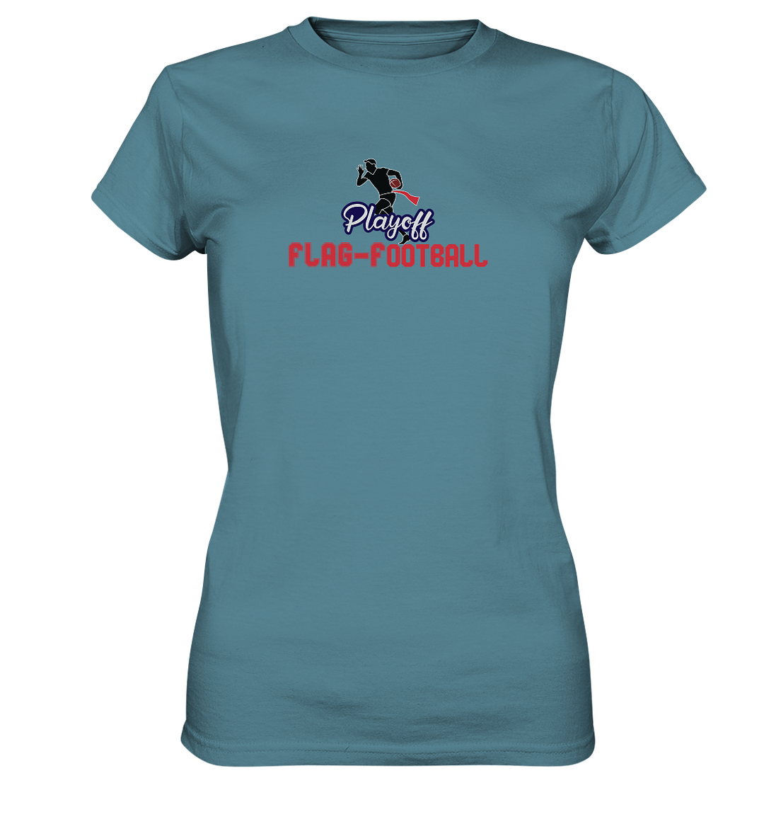 Playoff Flag Football  Men red - Ladies Premium Shirt