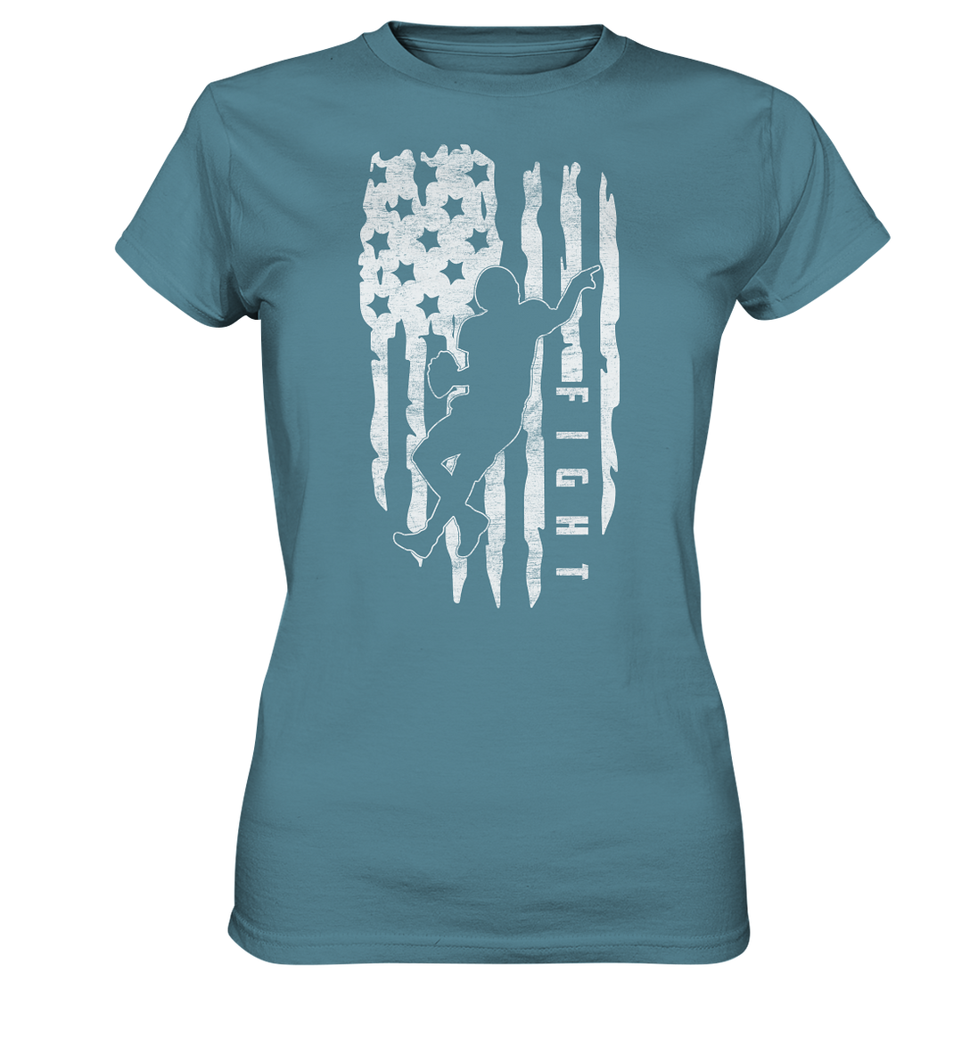 USA Flag Fight - Ladies Premium Shirt