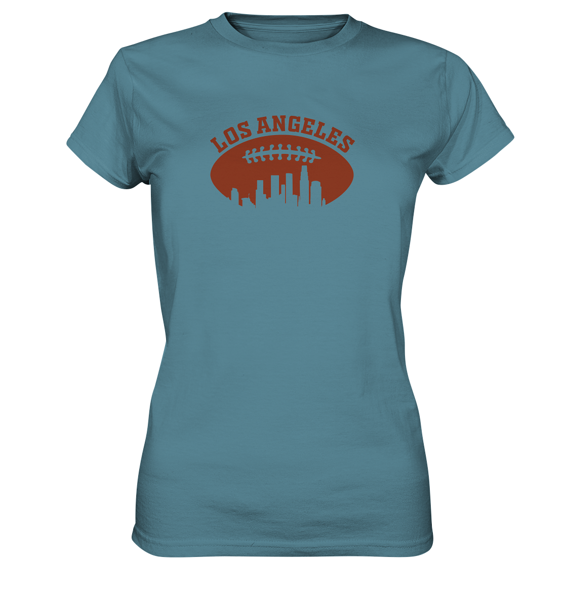 Los Angeles Football Silhouette - Ladies Premium Shirt