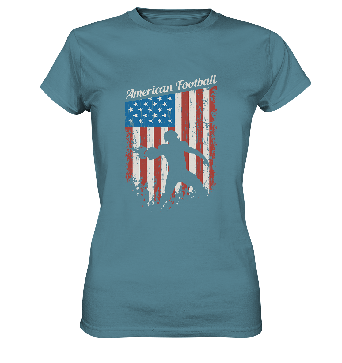 American Football Banner - Ladies Premium Shirt