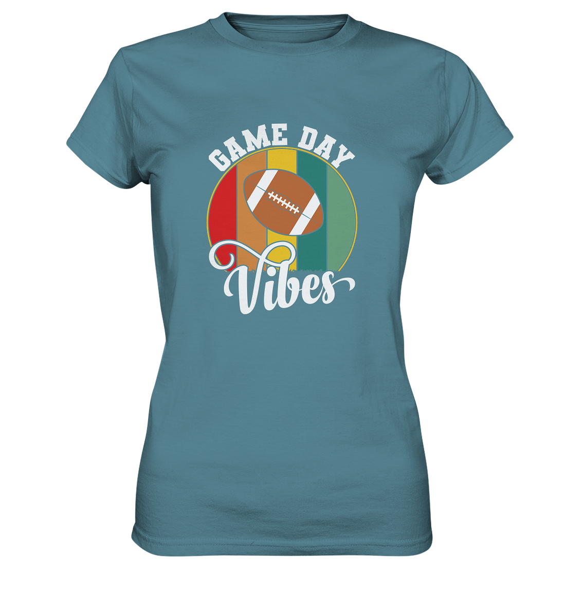 Game Day Vibes White - Ladies Premium Shirt