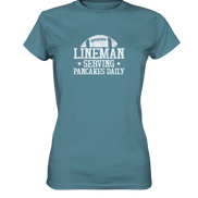 Lineman Serving Pancakes - Ladies Premium Shirt