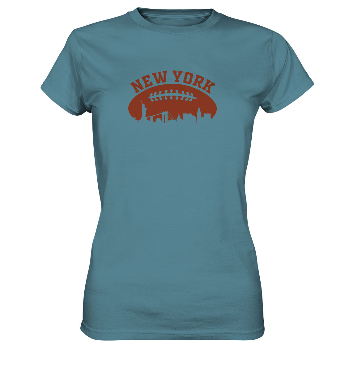 New York Football Silhoutte  - Ladies Premium Shirt