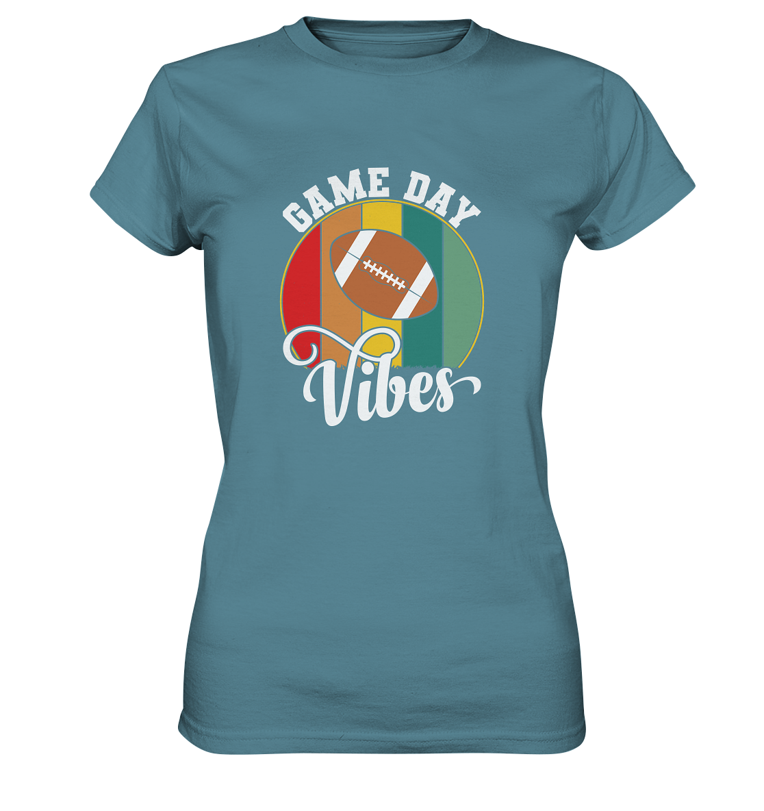 Game Day Vibes White - Ladies Premium Shirt