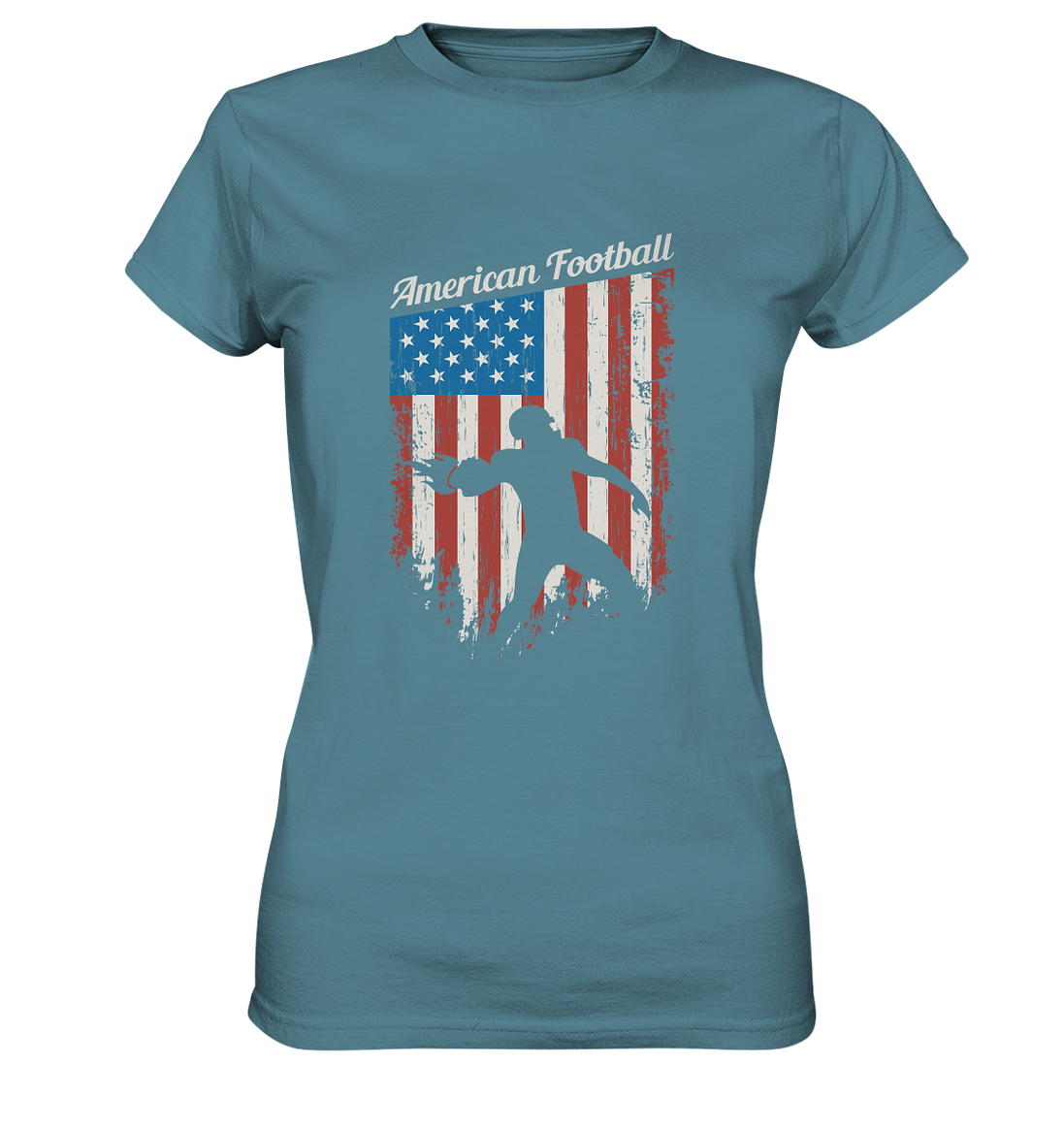 American Football Banner - Ladies Premium Shirt