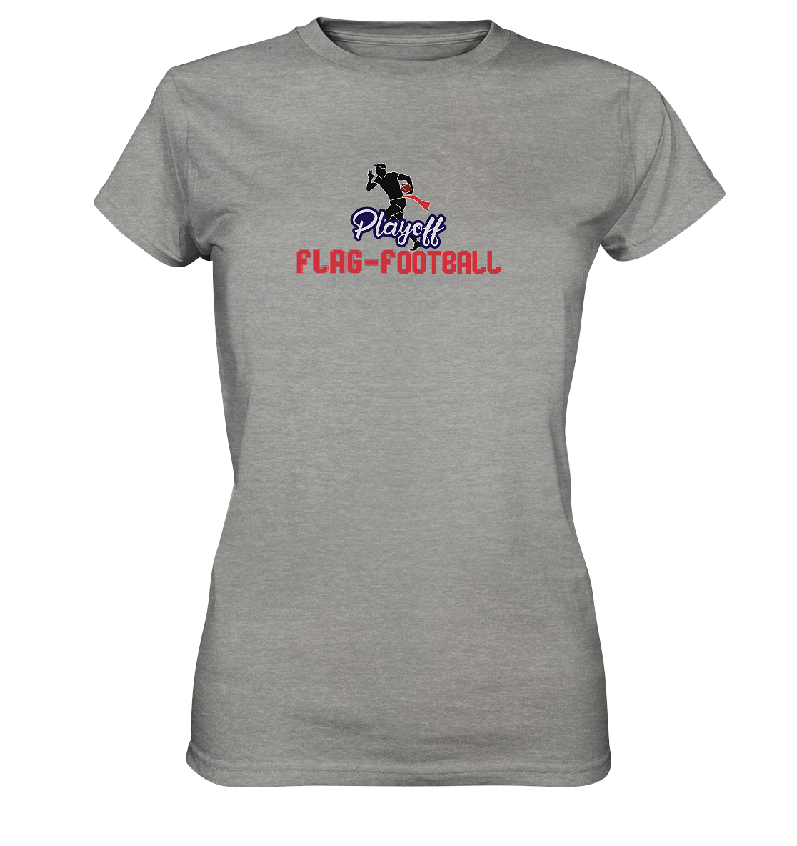 Playoff Flag Football  Men red - Ladies Premium Shirt