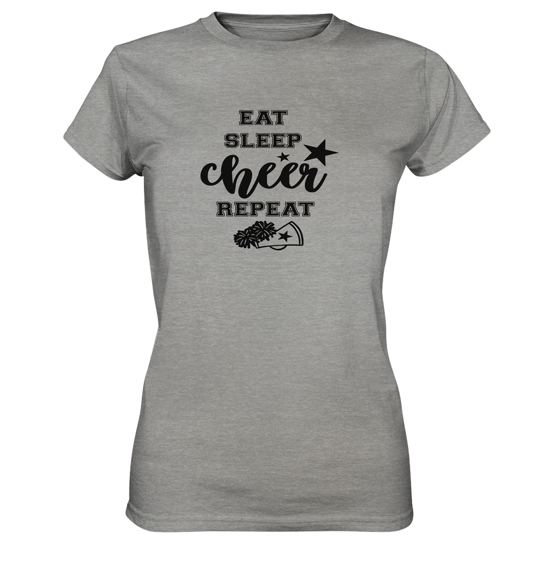 Eat Sleep Cheer Repeat - Ladies Premium Shirt