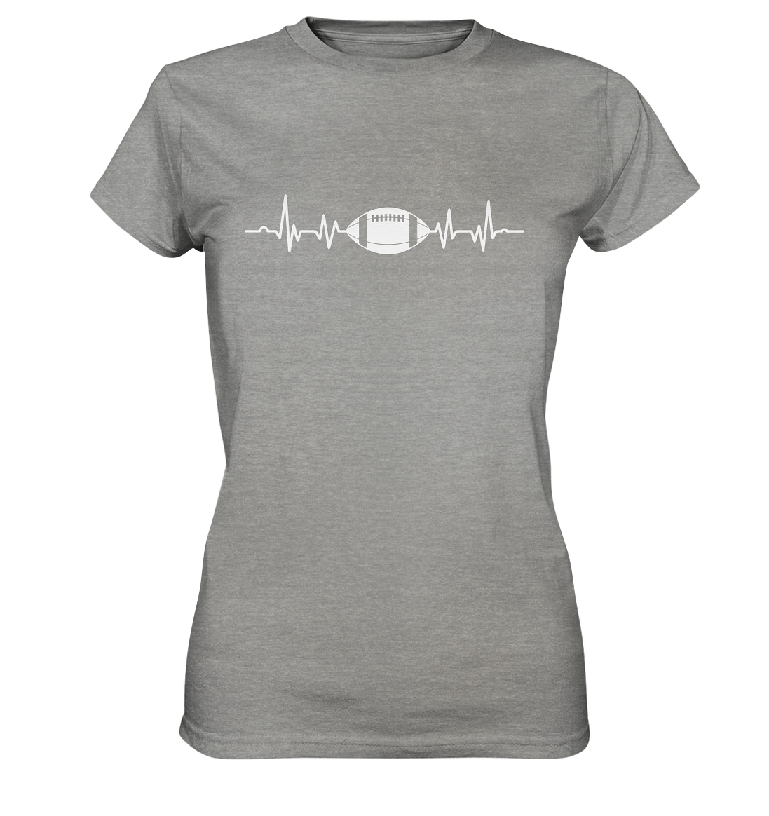 Football Heartbeat - Women's Premium Shirt