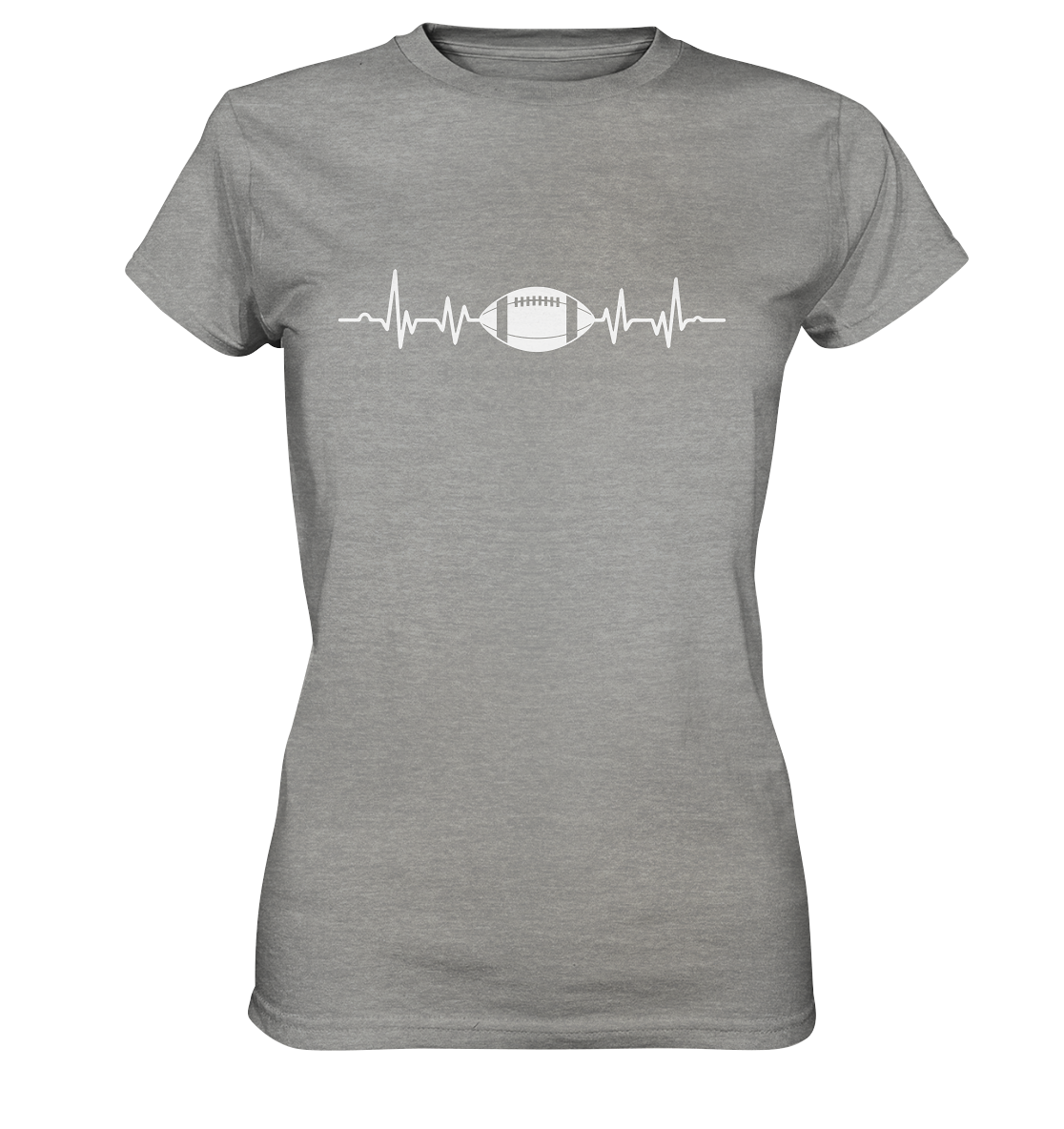 Football Heartbeat - Women's Premium Shirt