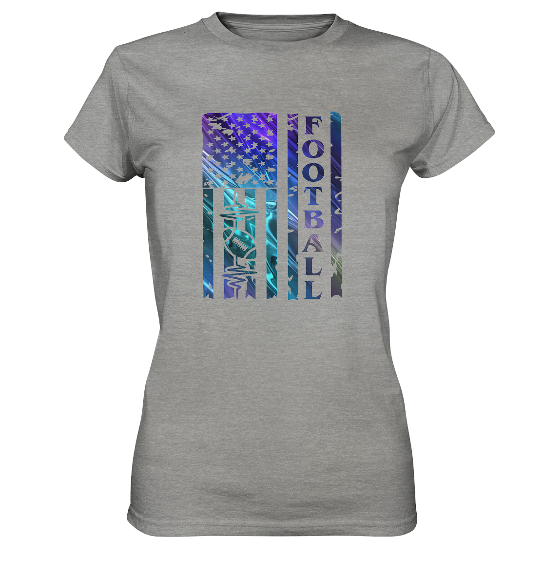 USA Football Flag  - Ladies Premium Shirt
