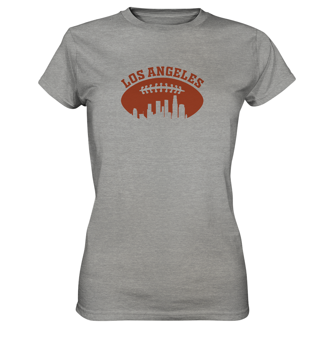Los Angeles Football Silhouette - Ladies Premium Shirt