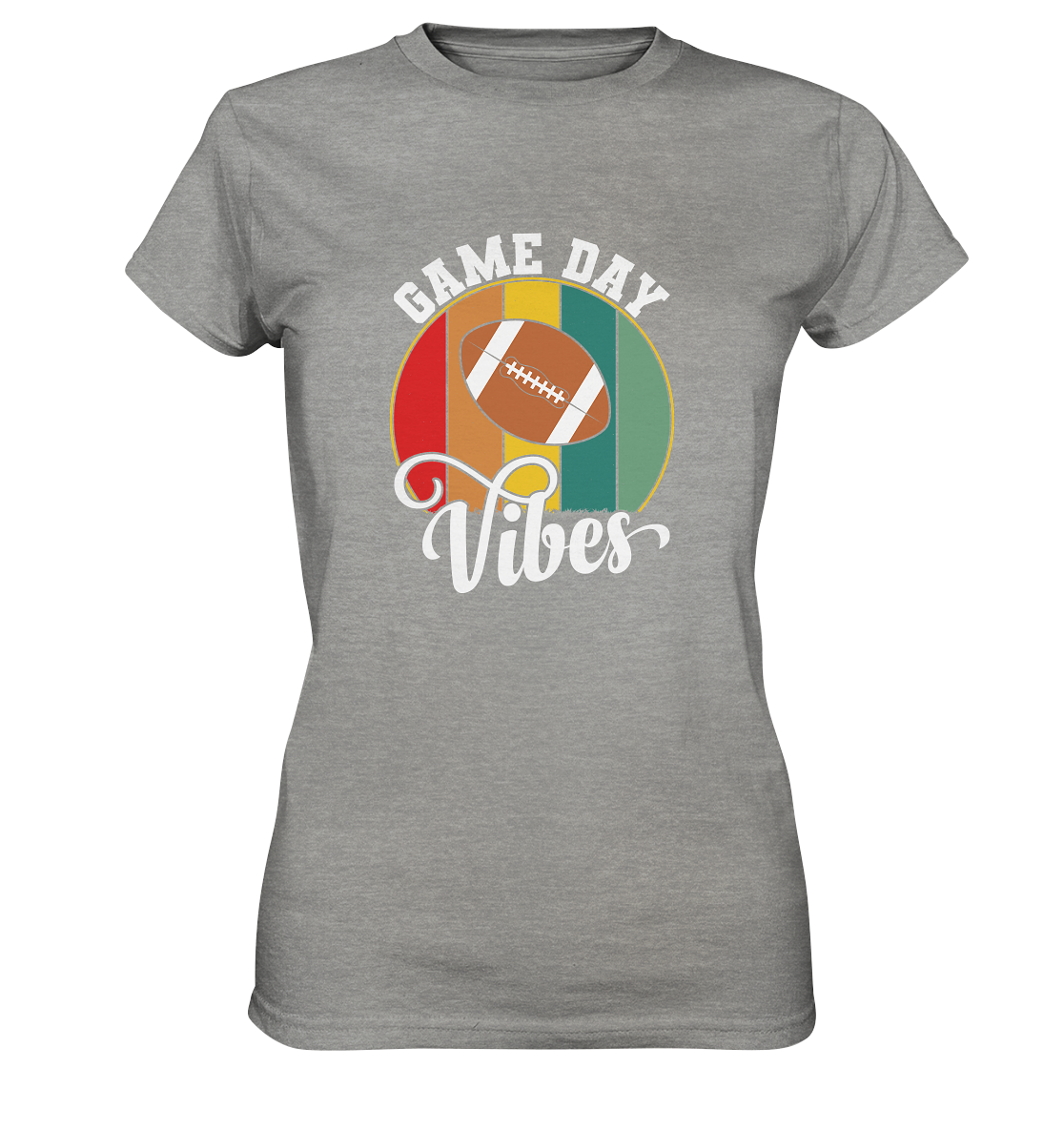 Game Day Vibes White - Ladies Premium Shirt