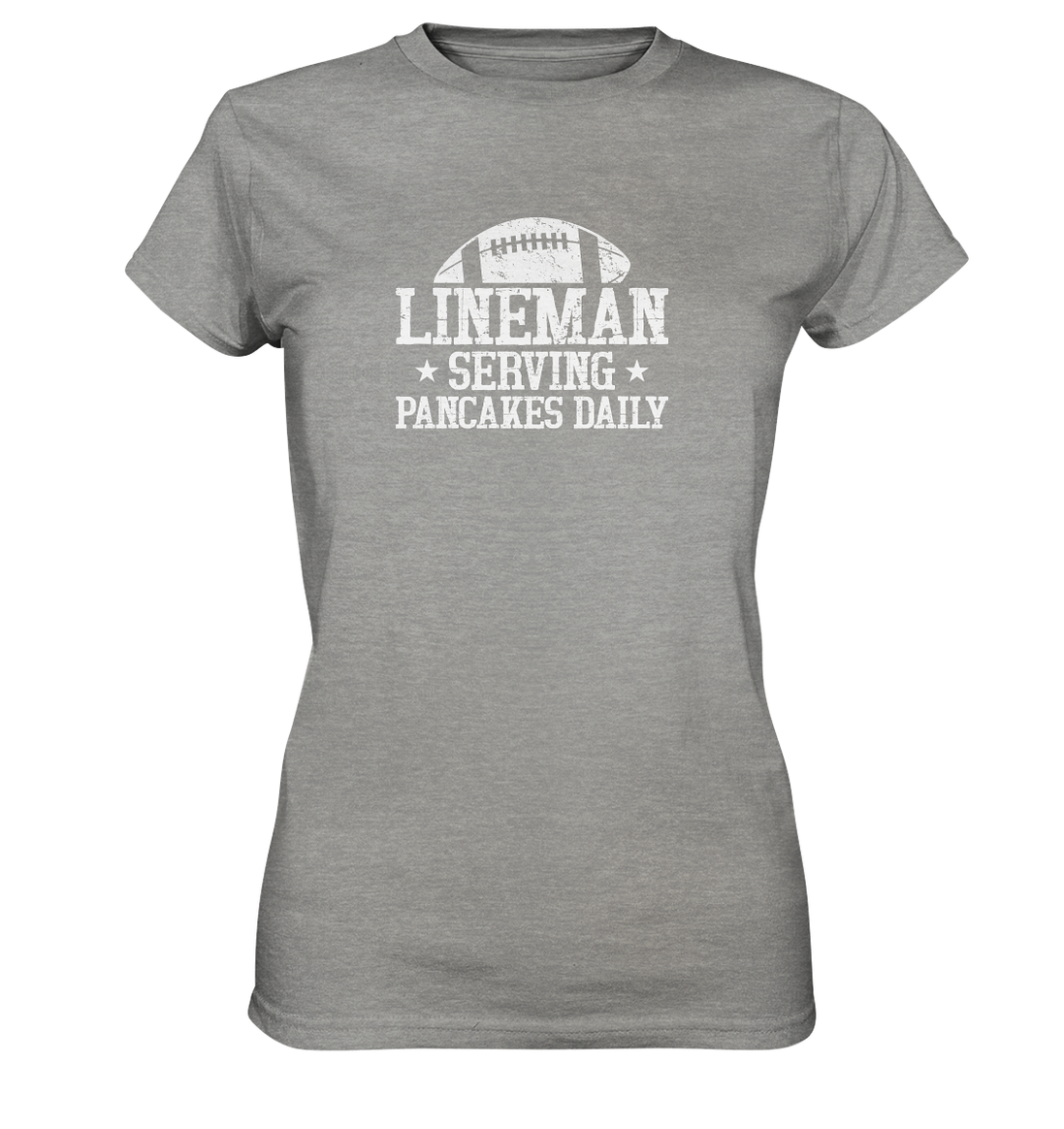 Lineman Serving Pancakes - Ladies Premium Shirt