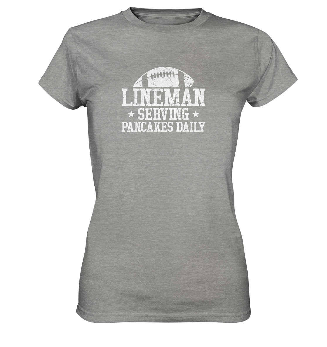 Lineman Serving Pancakes - Ladies Premium Shirt