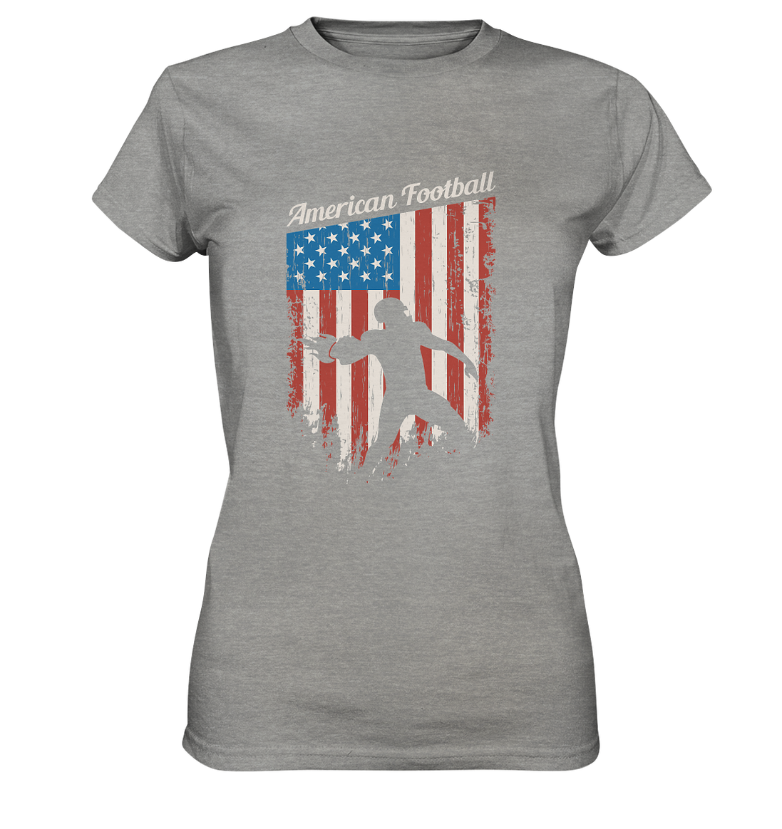 American Football Banner - Ladies Premium Shirt