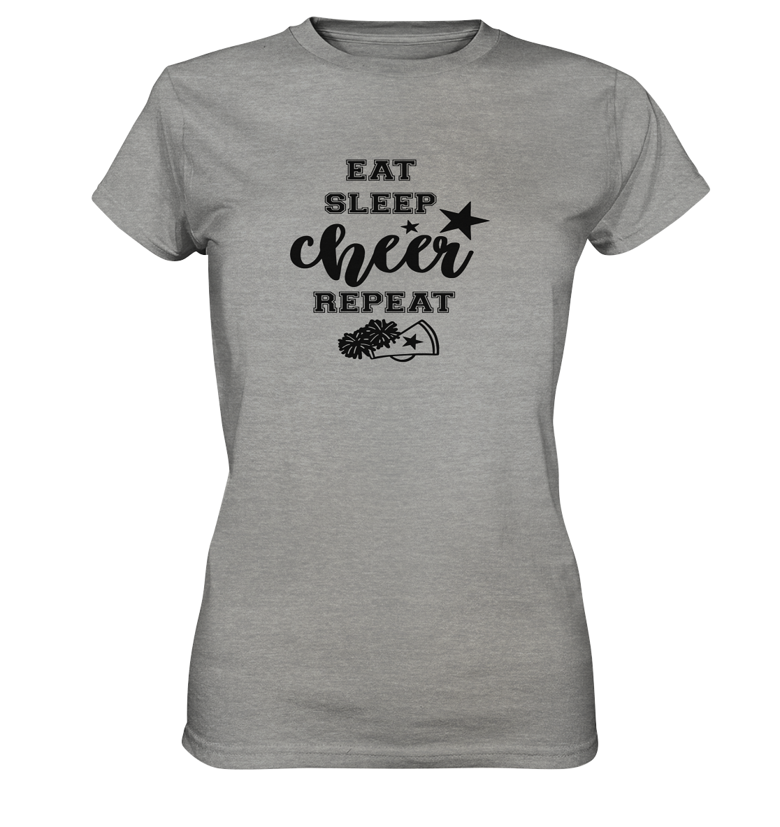 Eat Sleep Cheer Repeat - Ladies Premium Shirt