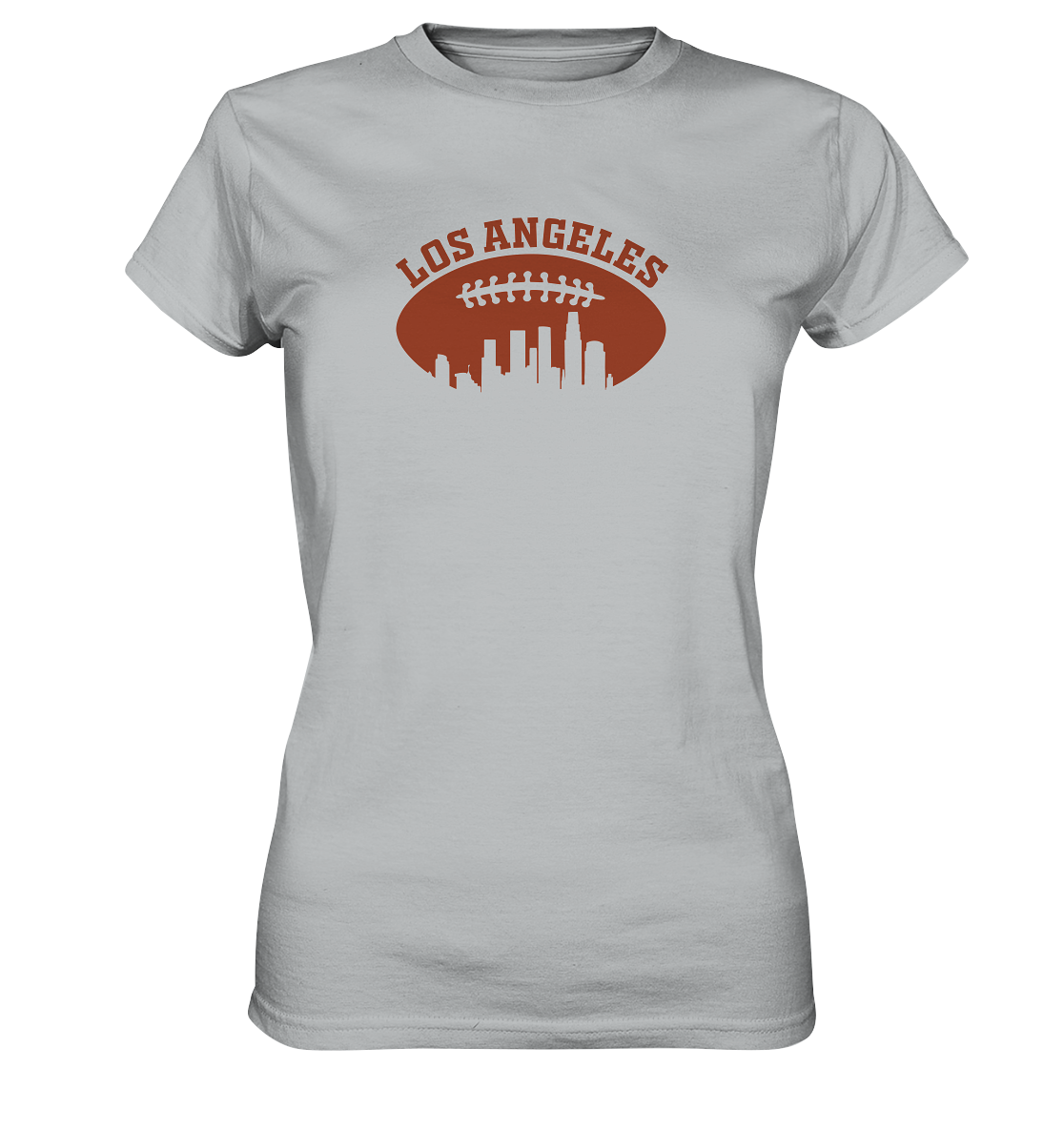 Los Angeles Football Silhouette - Ladies Premium Shirt